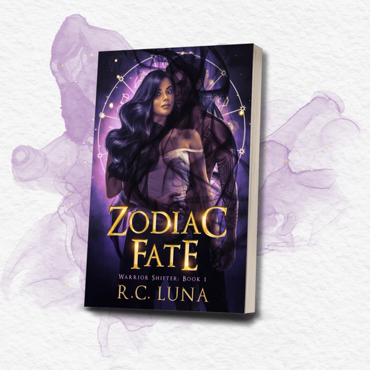 Zodiac Fate – New Edition! Signed Paperback + Stickers & Bookmarks | Dark Fantasy Romance with Warrior Shifters & Latinx Magic | Book 1 in the Series fantasy novel