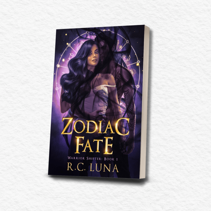 Zodiac Fate – New Edition! Signed Paperback + Stickers & Bookmarks | Dark Fantasy Romance with Warrior Shifters & Latinx Magic | Book 1 in the Series fantasy novel