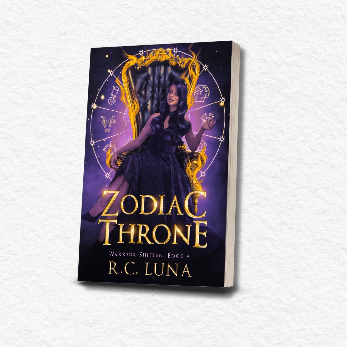 Zodiac Throne – Signed Paperback + Stickers & Bookmarks | Savage Queen Romance with Dark Kings & Prophecies | Fantasy Finale with Latinx Myth | Book 4