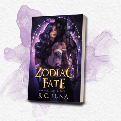Zodiac Fate – New Edition! Signed Paperback + Stickers & Bookmarks | Dark Fantasy Romance with Warrior Shifters & Latinx Magic | Book 1 in the Series fantasy novel