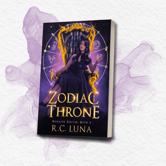 Zodiac Throne – Signed Paperback + Stickers & Bookmarks | Savage Queen Romance with Dark Kings & Prophecies | Fantasy Finale with Latinx Myth | Book 4