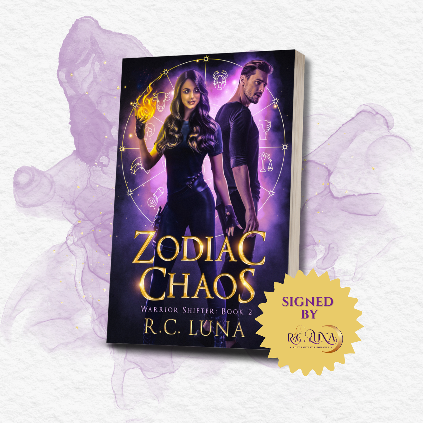 Zodiac Chaos – Signed Paperback + Stickers & Bookmarks | Steamy Shifter Romance at Aries Academy with Fae & Found Family | Book 2 in the Series fantasy novel