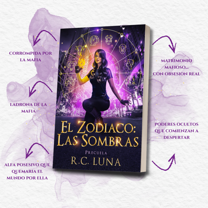 El Zodiaco: Las Sombras / Zodiac Shadows (Ver. Español) – Firmada + Stickers | Fantasia Urbano con Romance Oscuro | Precuela de la Serie Warrior Shifter
