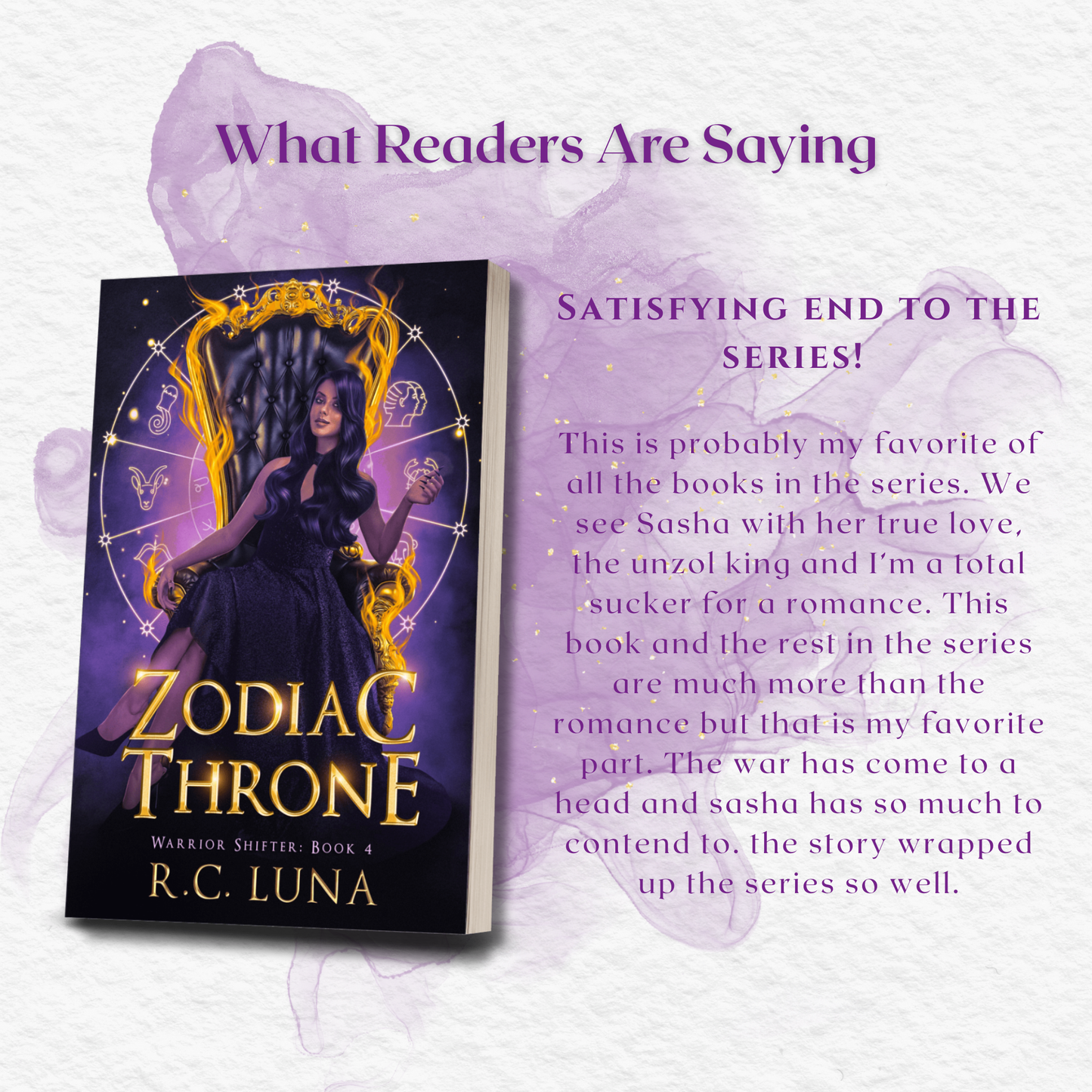 Zodiac Throne – Signed Paperback + Stickers & Bookmarks | Savage Queen Romance with Dark Kings & Prophecies | Fantasy Finale with Latinx Myth | Book 4