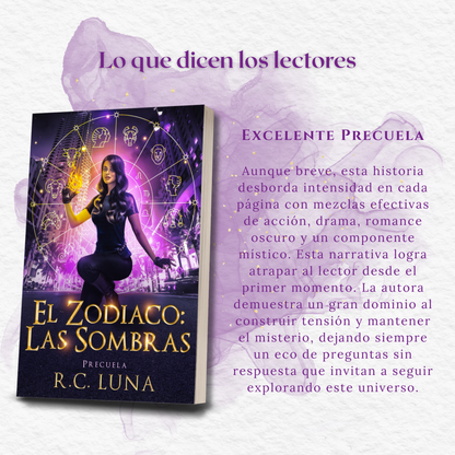 El Zodiaco: Las Sombras / Zodiac Shadows (Ver. Español) – Firmada + Stickers | Fantasia Urbano con Romance Oscuro | Precuela de la Serie Warrior Shifter