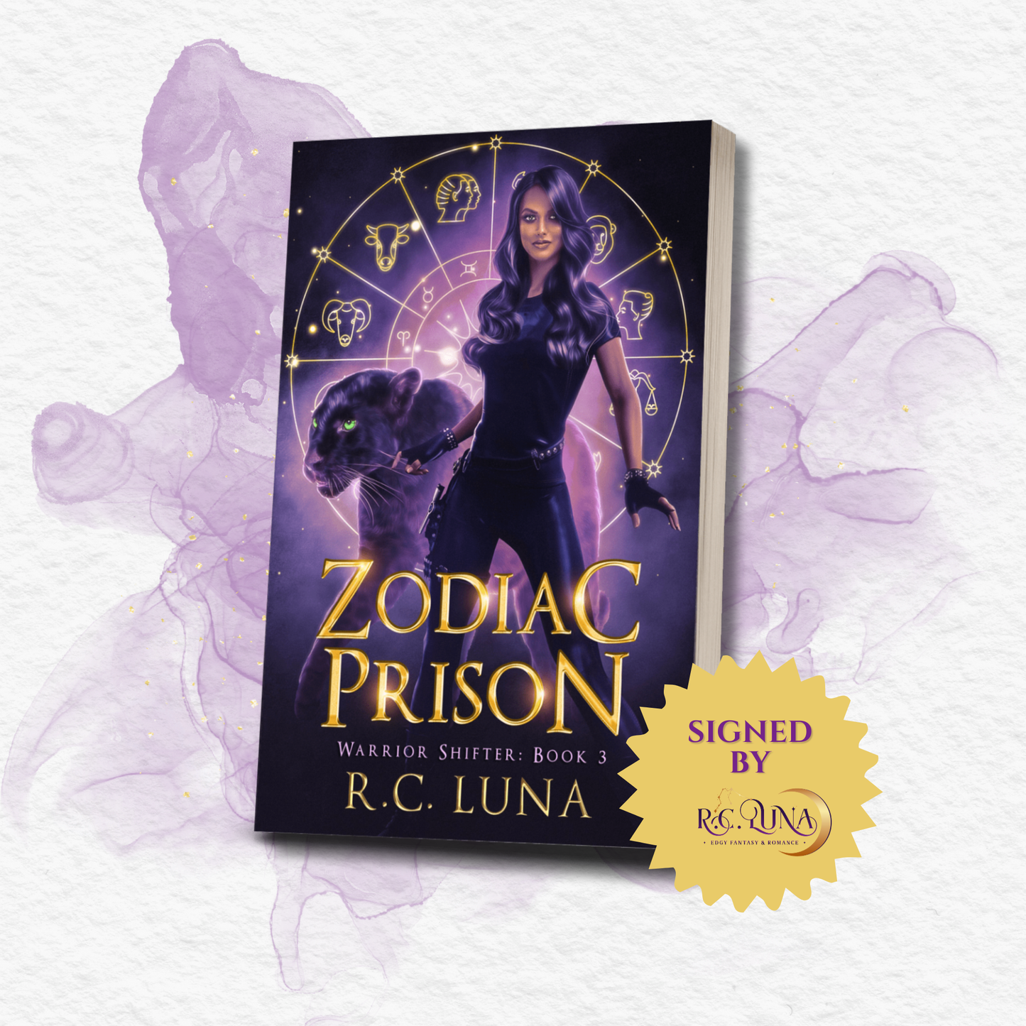 Zodiac Prison – Signed Paperback + Stickers & Bookmarks | Enemies to Lovers Romance in Underworld Prison | Dark Fantasy with Shifters & Gods | Book 3